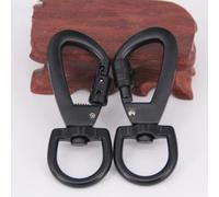 2 Crochets À Capuche Pack Heavy Duty, Carabiner Noir Portable avec Serrure, Clichés pour Les Yeux, Cli- De Drapeau Rotatif 360 Degrés, Clips De Corde, Clips d'escalade en Montagne pour Sac À Dos