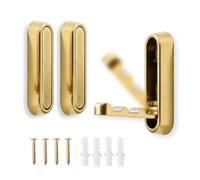 2 Crochets de Porte Pliable et Extensible Patère en Aluminium Pliables à 90° Pour Gagner de la Place Crochets Porte-Manteaux Dissimulés Adaptés aux Salles de Bains Placards Chambres (Ou Brossé)