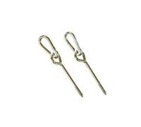 2 Crochets mousqueton à vis pour balançoire fixation portique bois jardin 73249