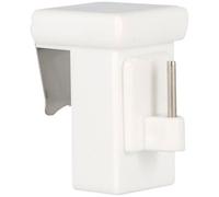 2 Crochets Supports De Tringle à Rideaux Extensible, à Clipser Sur l'Ouvrant, Pour Tringle De Vitrage, Chaque Crochet Supporte + 500 Gr, 2 Pièces