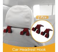 2 crochetts De Siège Auto Universels Pour La Plupart Des Voitures, Suv, Camions crochetts D'Organisateur De Siège Arrière De Voiture En Abs Robuste Strass Rouge 6,5 Cm X 7,2 Cm