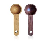 2 cuillères doseuses à café, cuillère à café en bois, cuillère à sel en bois, cuillère à sucre en bois, cuillère à mélanger, ustensiles de cuisine
