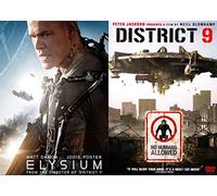2 Cult Sci-Fi South African Hits - Elysium & District 9 (2-DVD Bundle) Neil Blomkamp Die Antwoord Matt Damon