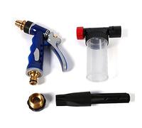 2 dans 1 Pistolet d'Arrosage, Keenso Pistolet de Lavage de Mousse de Voiture Pulvérisateur d'Eau pour Lavage de Nettoyage Jardin Arrosage