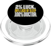 2% de Chance, 98% de Manque de Sommeil médecin résident PopSockets PopGrip pour MagSafe