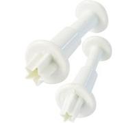 2 découpoirs et éjecteurs à friandises étoiles Blanc G