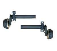 2 Demi-Essieux Freinés ALKO 1300KG 4TR130 à Souder