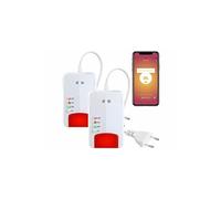 VisorTech 2 détecteurs de gaz domestiques connectés avec alarme 85 dB