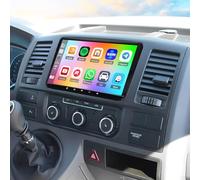 2 DIN avec écran Tactile 9" Autoradio pour VW Transporter T5 2010-2015 | Android 14 Autoradio,CarPlay Voiture & Android Auto sans Fil,Bluetooth,WiFi GPS Navi,Contrôle Vocal,FM,SWC,Caméra de Recul