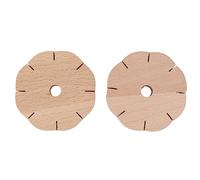 2 Disques De Cordon De Perles En Bois Pour la Fabrication De Bracelets, Plaque De Tressage Ronde, Outils De Planche à Tisser Pour L'artisanat De Bijoux Et les Accessoires Faits à la Main