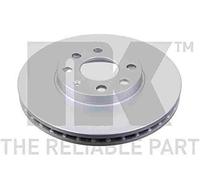 2 disques de frein avant NK pour Opel Astra G Zafira A
