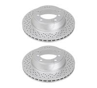 2 Disques de Frein Perforé Ventilé Ø 299 MM 24 MM A. B. S. pour U. A.Porsche 911