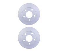2 Disques de Frein Plein Ø 68 MM 10 HELLA Convient pour entre Autres Choses Audi