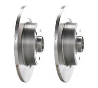 2 Disques De Frein Pleins BOSCH Ø 274 mm Avec Anneau Capteur ABS Renault Laguna