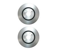 2 Disques De Frein Ventilés Ø 280 Mm 24 Mm A.B.S. Pour U.A. RENAULT KANGOO