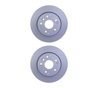 2 Disques De Frein Voll Ø 64,1 Mm 9 Mm HELLA Compatible Avec HONDA ELEMENT