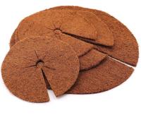 2 disques de paillage en fibre de coco 37cm Tapis de protection des plantes en fibre de coco