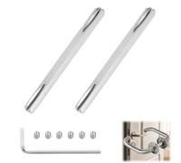 2 Door Handle Rod 8mm x 100mm, Square Fixing Rod Acier Inox Galvanisé, Replacement Square Rod for Door Handle pour Poignée de Porte 6PCS M6 et llen pour Axe de Serrure, Carré pour Serrure Porte