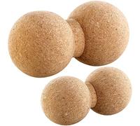 2 doubles balles de massage et dexercice en liège Ø 6,5 et 8 cm [Newgen Medicals]