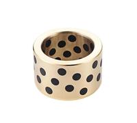 2 douilles autolubrifiantes en graphite sans huile type JDB, diamètre intérieur 18 mm, douilles industrielles,18x24x30mm