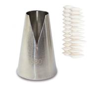 2 douilles pâtisserie inox - Saint Honoré