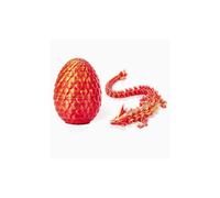 (2) Dragon articulé imprimé en 3D avec œuf de dragon Dragon imprimé en 3D Dragon de cristal 2