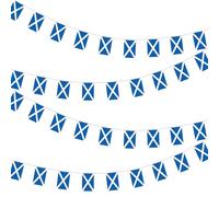 2 drapeaux à tirer écossais, drapeaux à cordes de drapeau carré, guirlande de banderoles, décoration de bannière, décoration de drapeau à tirer extérieur, drapeau de fête de fan