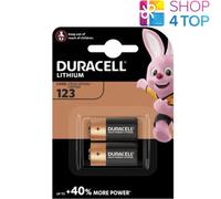 2 Duracell Cr123 Batteries Lithium 3V Dl123A 123A Exp 2032 NEUF