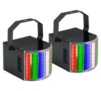 2 Eclairage Scene Projecterur Disco USB LED Derby Effets Lumiere Movible Colores