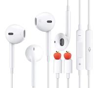 2 Écouteurs Filaires pour iPhone Intra-Auriculaires avec Connexion Bluetooth, Casque Antibruit Stéréo HiFi avec Micro et Contrôle du Volume pour iPhone 14/14 Pro/13 Pro Max/12/11/Mini/XR/XS/X/8/7