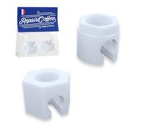 2 Écrous de Rechange pour Sodastream Compatibles avec Jet, Spirit, Easy, Crystal, Terra, Duo, Fizzi 1.0 & 2.0 - Accessoires pour Machine à Soda, Fuites, Machine à Eau Pétillante, Raccord de Tuyau