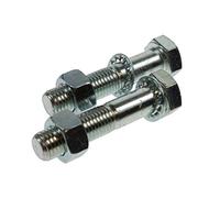 2 écrous et boulons de remorque plaqués zinc haute résistance (8,8) M16 x 75 mm MP241B Maypole
