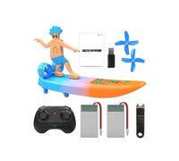 (2 Electric)2 in 1 Remote Control Boat 2.4G RC-Surfer Water Surfboard Land Water Drifts Scooter Toy for Children Kids 2025