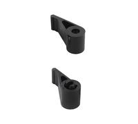 2 Embouts d'Espagnolette, Composite, à Visser, Noir, Accessoire pour Volet Battant