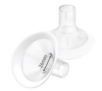 2 embouts d'insertion 26 mm souples, angle d'ouverture élargi de 106°, bord souple, Compatible avec Medela PersonalFit, Freestyle, Maxflow, Freestyle Flex, Swing Maxi