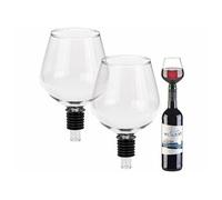 : 2 embouts pour bouteille en forme de verre à vin