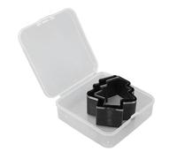 2 emporte-pièces en cuir pour sapin de Noël, ensemble d’emporte-pièces en acier allié pour le cuir, dies de forme sapin de Noël de 54 mm et 47 mm, avec boîte de rangement, pour la