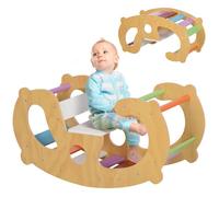 2 en 1 Arche escalade enfants 18 à 48 mois AIYAPLAY chaise à bascule arc-en-ciel pour garçons & filles, tout-petits