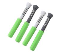 2 en 1 au carter de fruits et éplucheur | Outil de suppression de noyau de fruits en acier inoxydable fiable pour les poires/fruits/poivrons | 4 pack Design rétractable avec (Green)