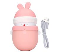 2 en 1 banc de puissance plus chaude USB rechargeable 6000mAh ajustement à deux températures pour le de trajet d'hiver (Lapin)
