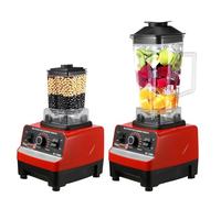 2-En-1 Blender Mixeur 2000W, 2L Mixeur Blender Multifonctionnel, 9 vitesses, Mixeur Haute Vitesse Sans Bpa, 4 Lames en Inox, Pour Glace PiléE, Jus, Smoothie, Fruits, LéGumes (2L 2000W)