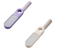 2 en 1 Brosse en silicone pour les pieds, nettoie vos pieds et entre vos orteils, nettoyage en douceur, facile à nettoyer,2pcs