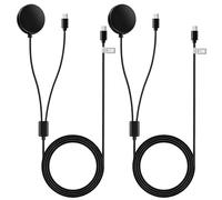 2 en 1 Câble Chargeur Montre pour Samsung Galaxy Watch 8 Classic/8/7/Ultra/6 Classic/5 Pro/4/3/Active 2,2 Pièces Chargeur Smartwatch 2M USB C Câble Tressé Nylon pour Samsung Galaxy S26 S25 S24 S23