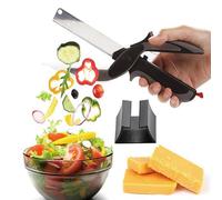2 en 1 Chopper Cutter & Multifonction Cuisine Aliments Ciseaux Remplacez Vos Couteaux de Cuisine et Planche à Découper, Ciseaux, Couteau de Cuisine pour légumes et Viande