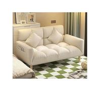 2-en-1 Convertible Sofa Bed with 2 Pillows - Chaise pliante portable pour Comfy Floor Lounge, idéale pour les petites espaces et les chambres d'hôtes