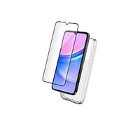 BIGBEN Connected - 2 en 1 - coque de protection pour téléphone portable - Certifié GRS - polyuréthanne thermoplastique (TPU) - transparent - avec protecteur d'écran en verre trempé 2.5D +...