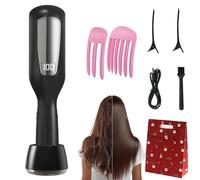 2 En 1 Coupe Fourche Cheveux,Appareil D'éLimination Des Fourches Avec Affichage Led,Rechargeable Par Usb Coupe Fourche Cheveux éLimine Les Pointes Fourchues Et Les Cheveux AbîMéS (Noir)