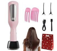 2 En 1 Coupe Fourche Cheveux,Appareil D'éLimination Des Fourches Avec Affichage Led,Rechargeable Par Usb Coupe Fourche Cheveux éLimine Les Pointes Fourchues Et Les Cheveux AbîMéS (Pink)