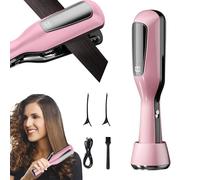 2 En 1 Coupe Fourche Cheveux avec Ions Négatifs, Split End Removal Device Cordless, Élimine les Pointes Fourchues et les Cheveux Abîmés, Rechargeable Par USB (Rose)