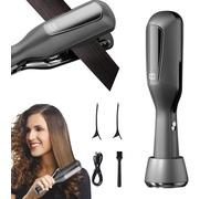 2 En 1 Coupe Fourche Cheveux avec Ions Négatifs, Split End Removal Device Cordless, Élimine les Pointes Fourchues et les Cheveux Abîmés, Rechargeable Par USB (Gris)